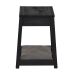 Mesa Lateral Woof para Pet 1 GV Preta