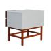 Mesa de Cabeceira Barra 2 GV Amêndoa e Branca