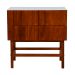 Mesa de Cabeceira Barra 2 GV Amêndoa e Branca