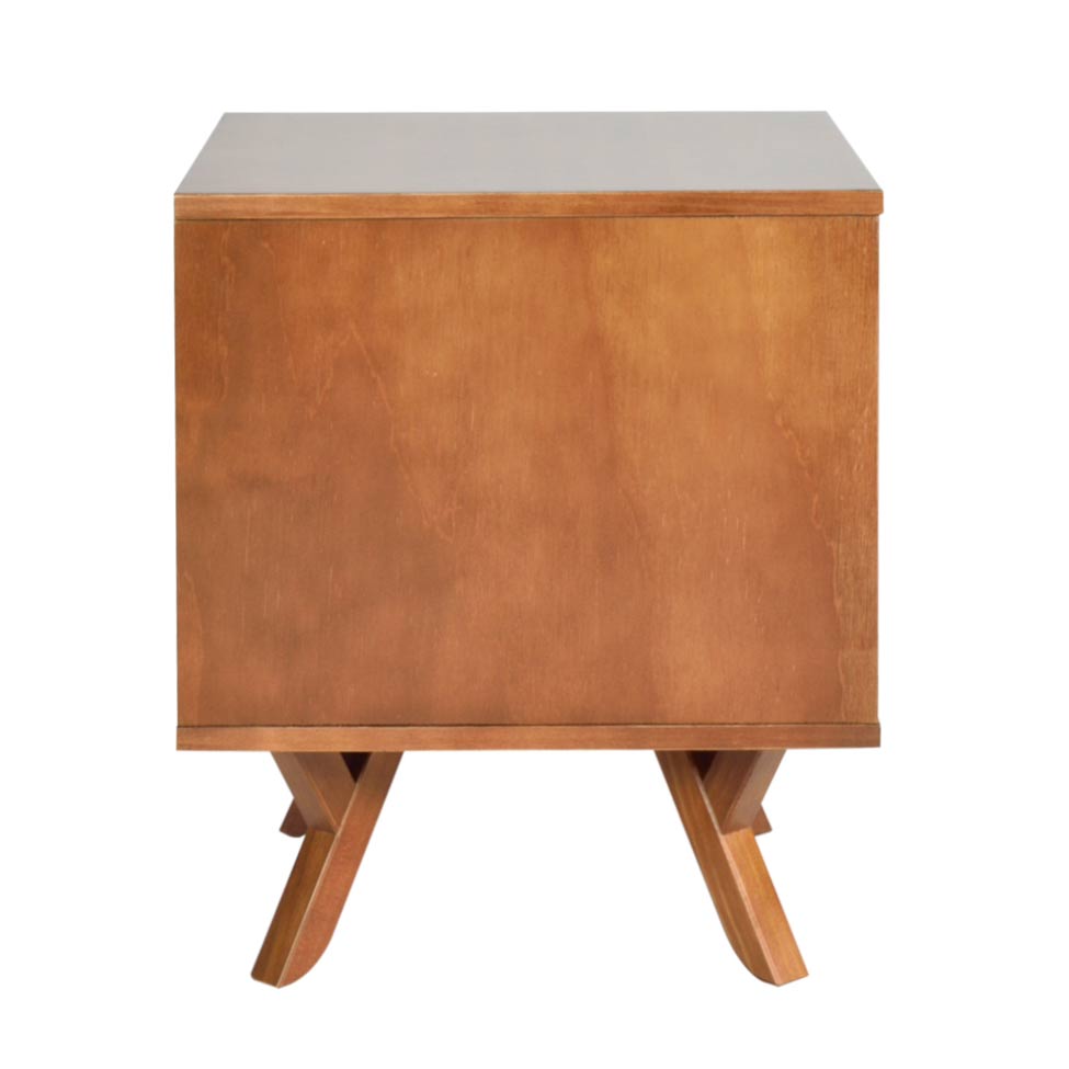 Mesa de Cabeceira Ipiranga 1 GV Amêndoa e Preta