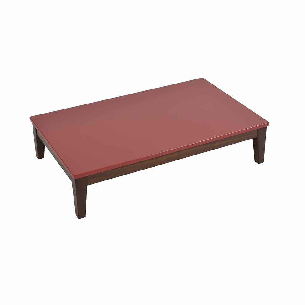 Mesa de Centro Oriente Vermelha e Imbuia