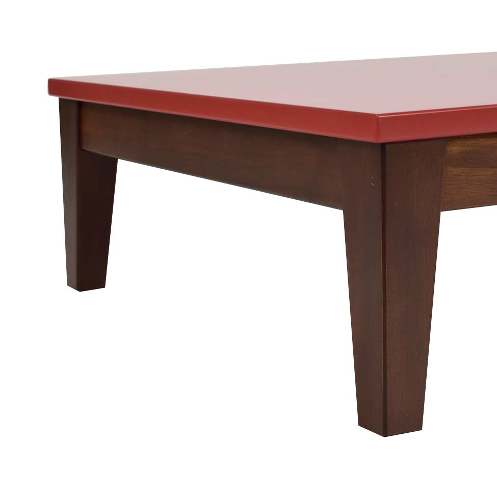 Mesa de Centro Oriente Vermelha e Imbuia