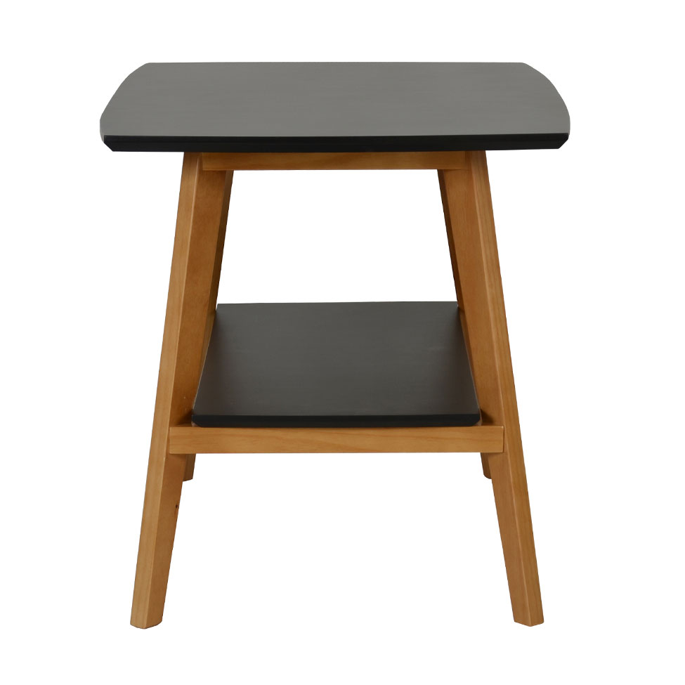 Mesa de Centro Retangular Elis Preta e Avelã