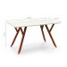 Mesa de Escritório Ipiranga Off White e Amêndoa