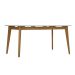 Mesa de Jantar Elis Off White e Avelã 158 cm