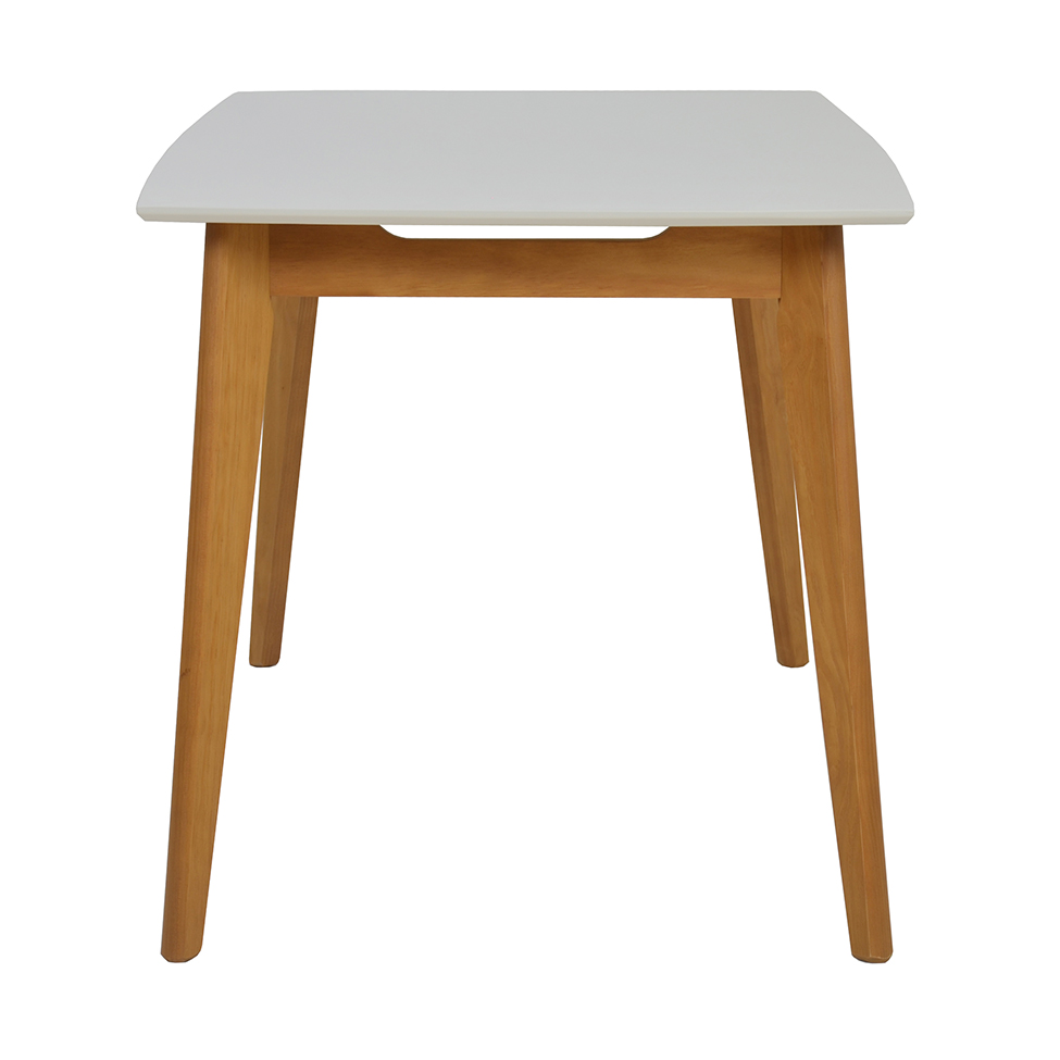 Mesa de Jantar Elis Off White e Avelã 158 cm