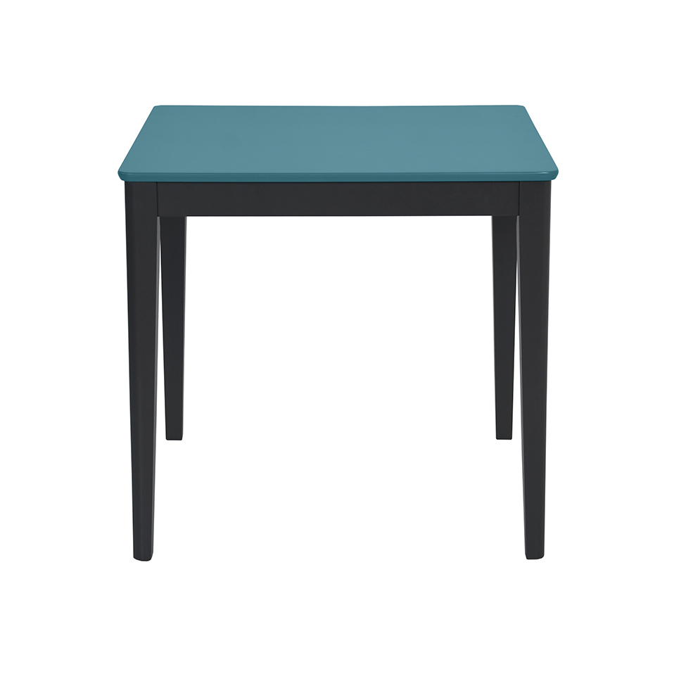 Mesa de Jantar Quadrada Breakfast Azul e Grafite 80 cm