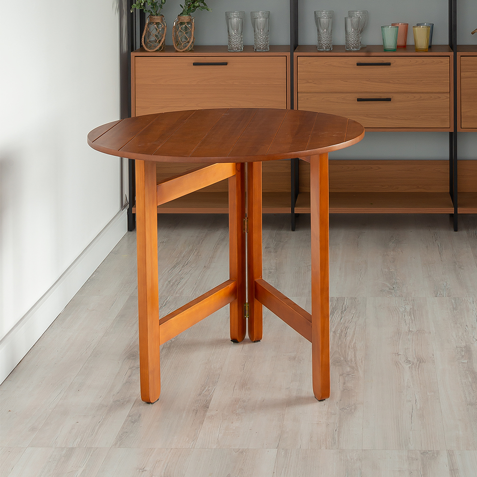 Mesa de Jantar Redonda Dobrável Vanda Castanho