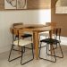 Mesa de Jantar Redonda Extensível com Tampo MDF Fresta Avelã