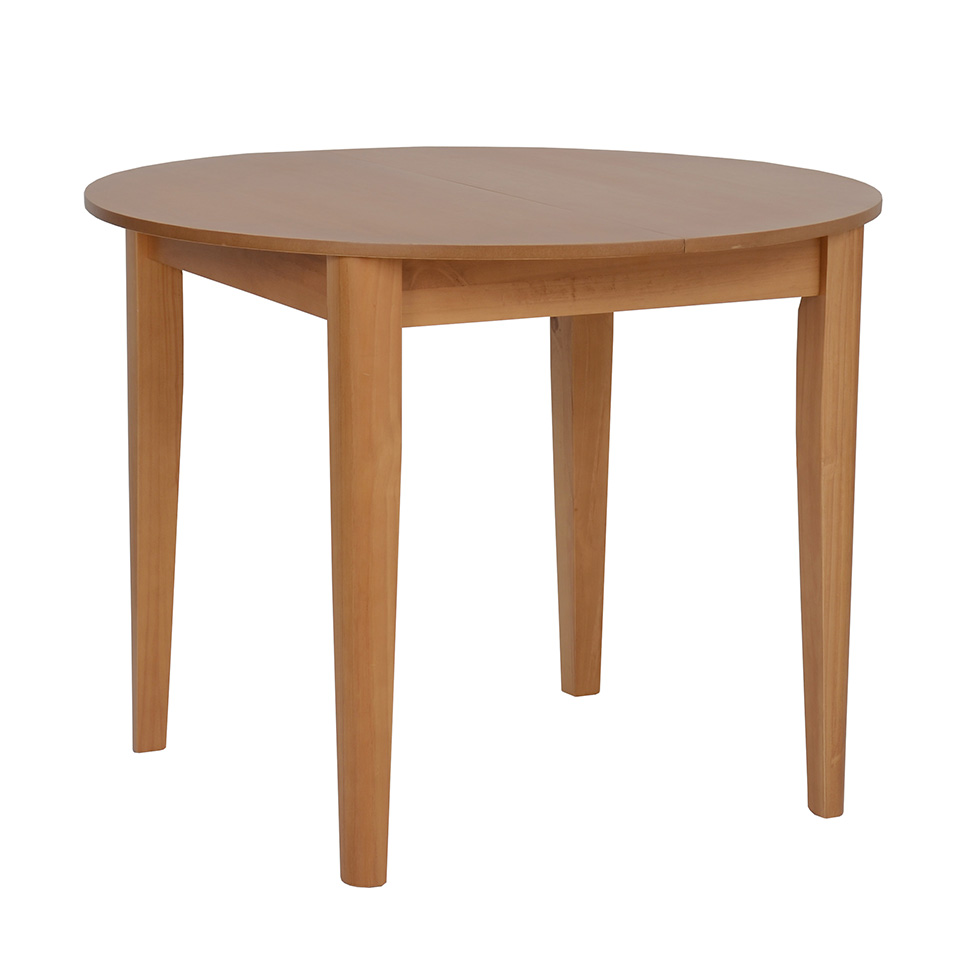 Mesa de Jantar Redonda Extensível com Tampo MDF Fresta Avelã