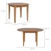 Mesa de Jantar Redonda Extensível com Tampo MDF Fresta Avelã
