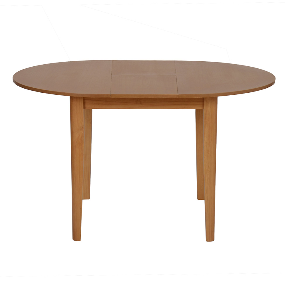 Mesa de Jantar Redonda Extensível com Tampo MDF Fresta Avelã