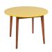 Mesa de Jantar Redonda Tóquio Amarela e Mel 100 cm