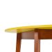 Mesa de Jantar Redonda Tóquio Amarela e Mel 100 cm