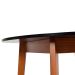Mesa de Jantar Redonda Tóquio Preta e Castanho 100 cm