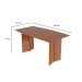 Mesa de Jantar Retangular Aruana Amêndoa