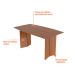 Mesa de Jantar Retangular Aruana Amêndoa