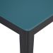 Mesa de Jantar Retangular Breakfast Azul e Grafite 160 cm