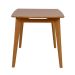 Mesa de Jantar Retangular Elis Avelã 158 cm