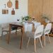 Mesa de Jantar Retangular Extensível Delta Amêndoa 120 cm