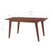 Mesa de Jantar Retangular Extensível Delta Amêndoa 120 cm