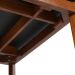 Mesa de Jantar Retangular Flute Preta e Amêndoa 150 cm