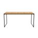 Mesa de Jantar Retangular Industrial Stanford Carvalho e Preta 160 cm