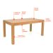 Mesa de Jantar Retangular Macaúba Madeira Maciça Amêndoa 160 cm