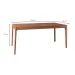 Mesa de Jantar Retangular Samambaia Madeira Maciça Avelã 159 cm