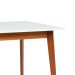Mesa de Jantar Retangular Tóquio 1,20 Branco e Castanho