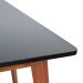 Mesa de Jantar Retangular Tóquio Preta e Castanho 160 cm