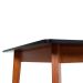 Mesa de Jantar Retangular Tóquio Preta e Castanho 160 cm