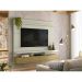 Painel para TV até 55 Polegadas Zeus Off White e Avelã