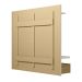 Painel para TV até 55 Polegadas Zeus Off White e Avelã