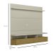 Painel para TV até 55 Polegadas Zeus Off White e Avelã