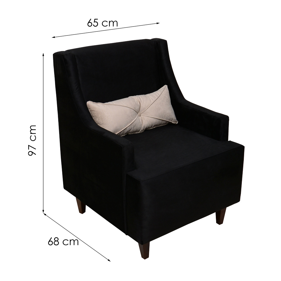 Poltrona Aurora Preto