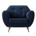 Poltrona Beegees Velosuede Azul Marinho
