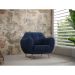 Poltrona Beegees Velosuede Azul Marinho