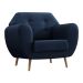 Poltrona Beegees Velosuede Azul Marinho