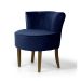 Poltrona Olivia I Veludo Azul