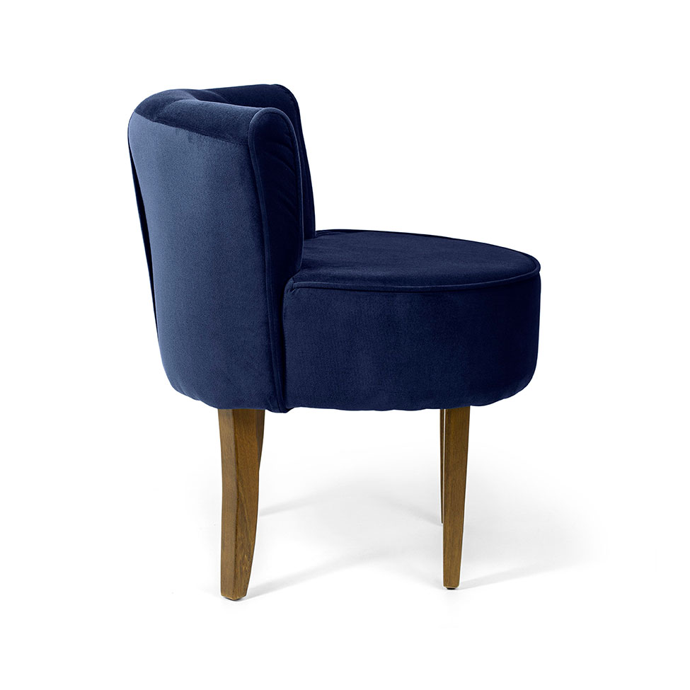 Poltrona Olivia I Veludo Azul