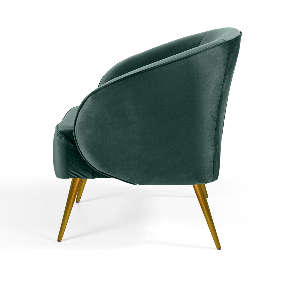 Poltrona Wind com Pé Palito Verde