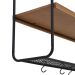 Prateleira Hangen Avelã e Preta 102 cm