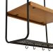 Prateleira Hangen Preta e Avelã 66 cm