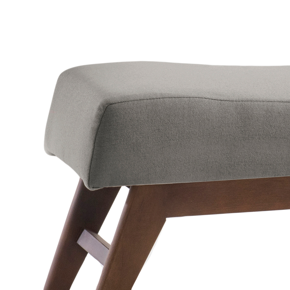 Puff Hórus Cinza e Imbuia 140 cm