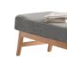 Puff Hórus Cinza e Natural 140 cm
