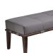 Puff Lívia Cinza e Imbuia 160 cm