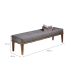 Puff Livia Cinza 140 cm