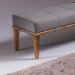 Puff Livia Cinza 140 cm