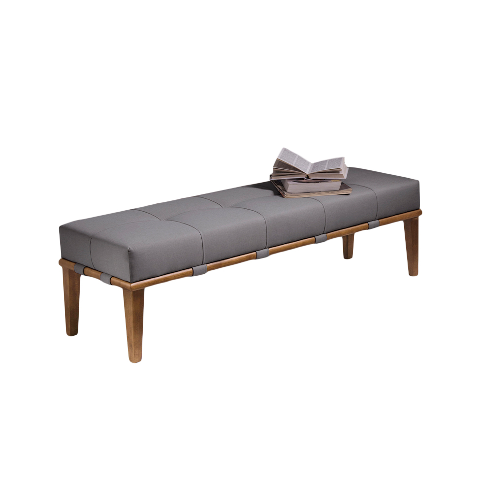 Puff Livia Cinza 160 cm